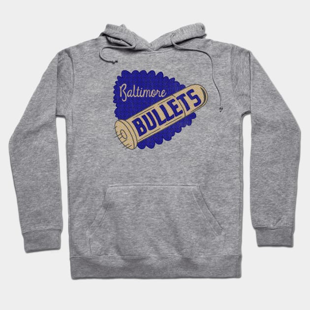 Defunct - Baltimore Bullets Basketball Hoodie by LocalZonly